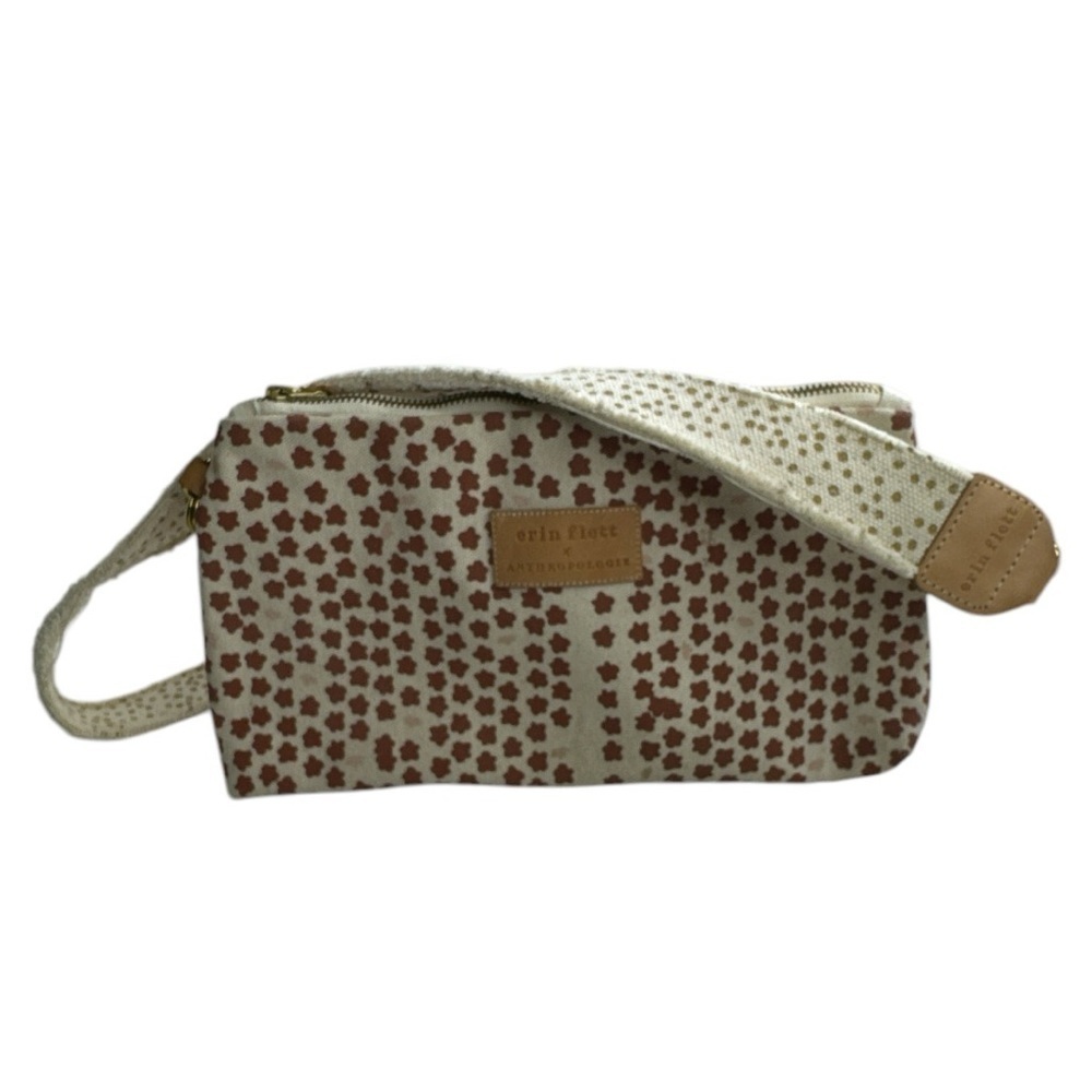 Erin Flett for Anthropologie Clay Polka Dot Canvas & Leather Jen Bag - Picture 14 of 15